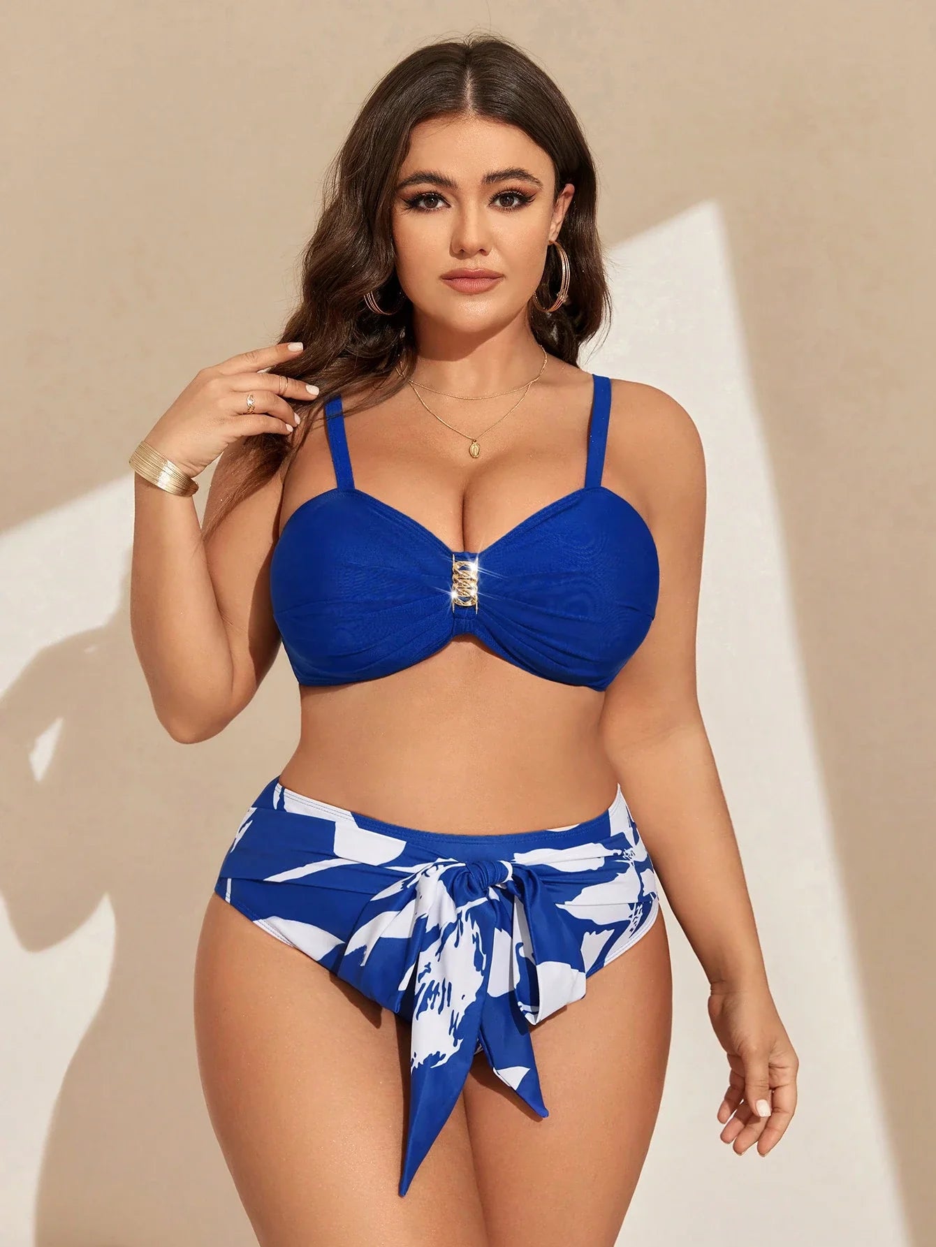 Conjunto de Biquíni Plus Size 3 Peças Vivian G4