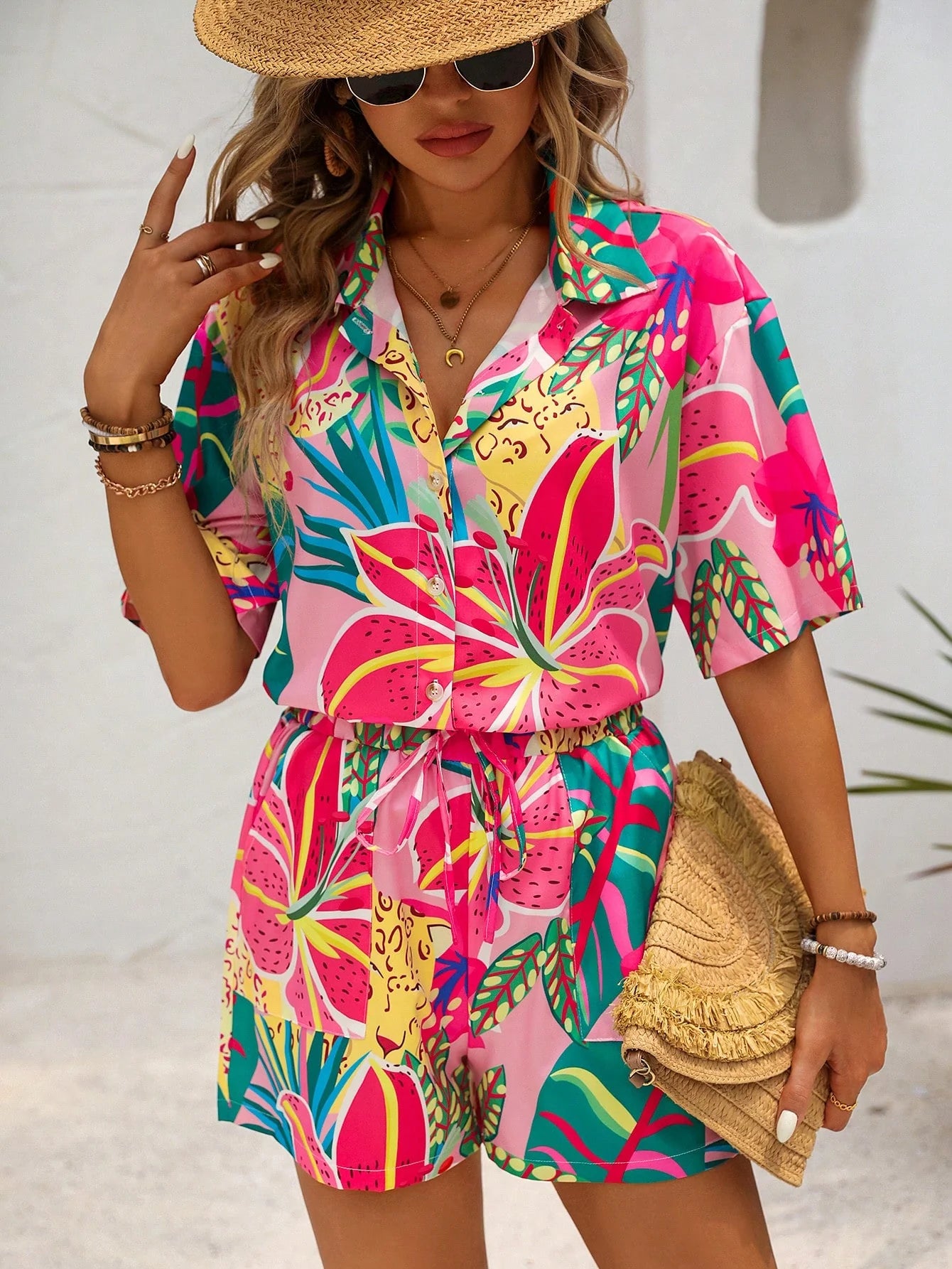 Conjunto Feminino Casual Estampado G