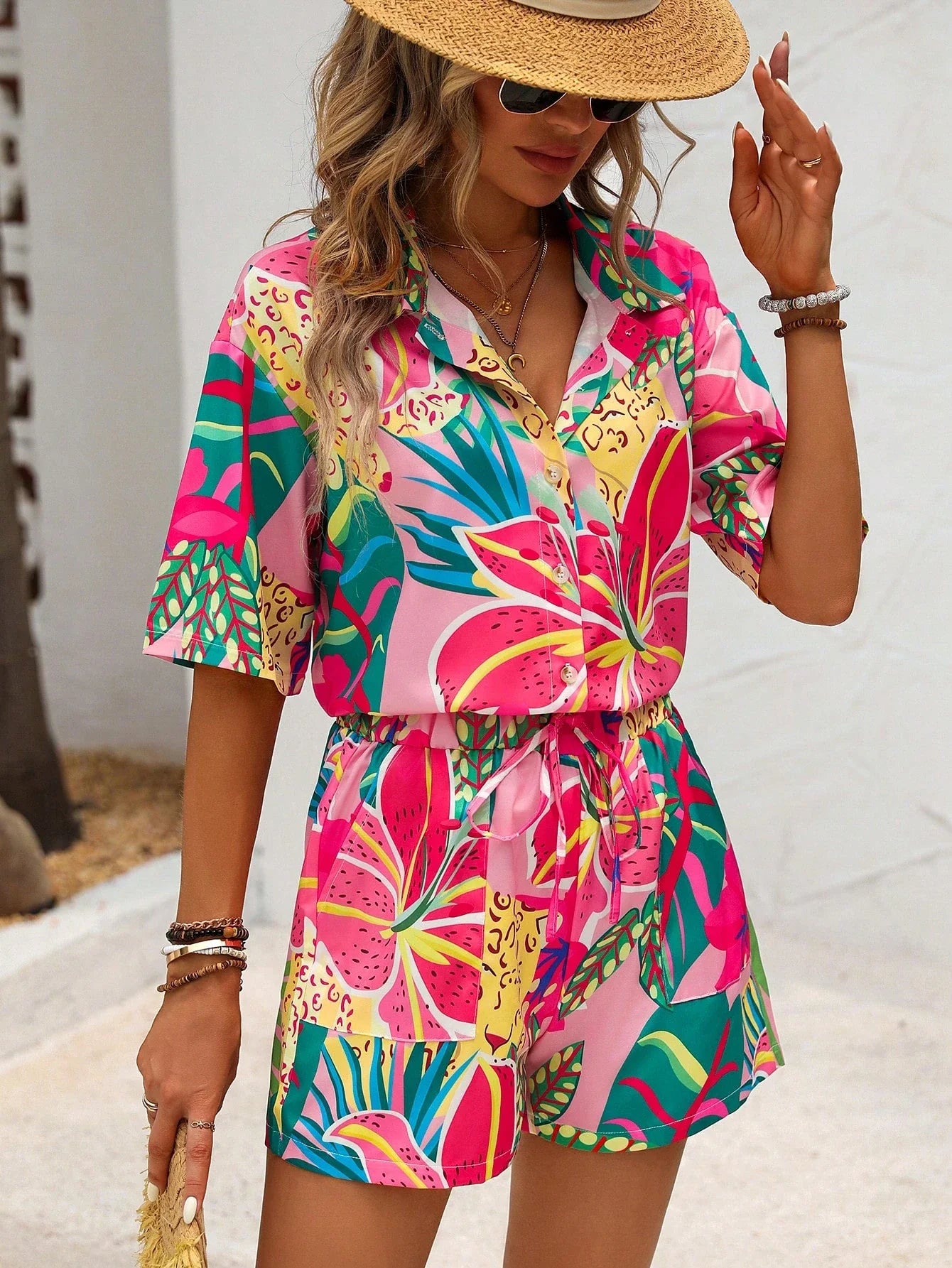 Conjunto Feminino Casual Estampado G