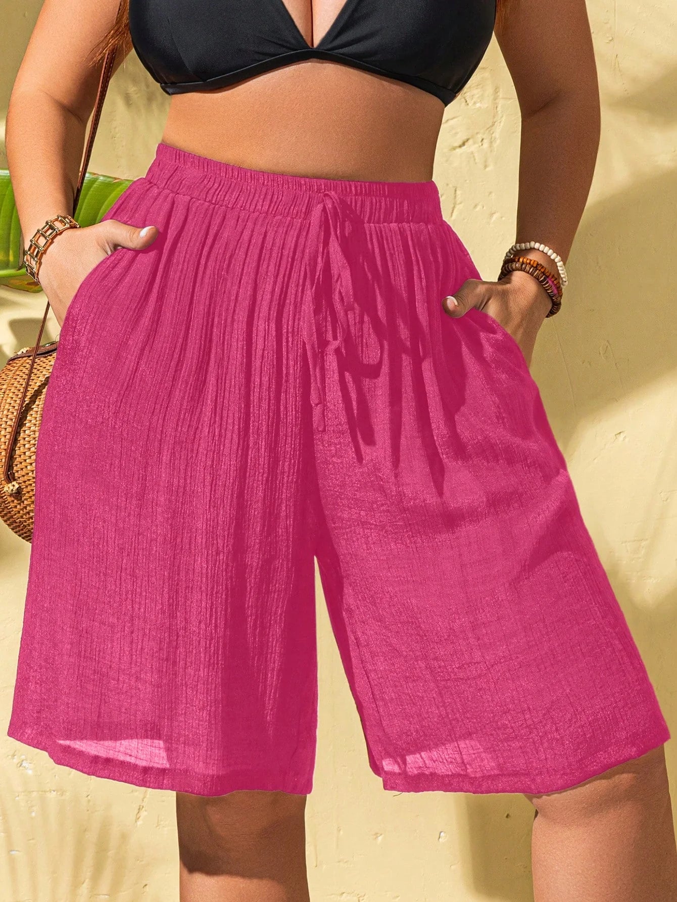 Shorts de Praia com Cordão