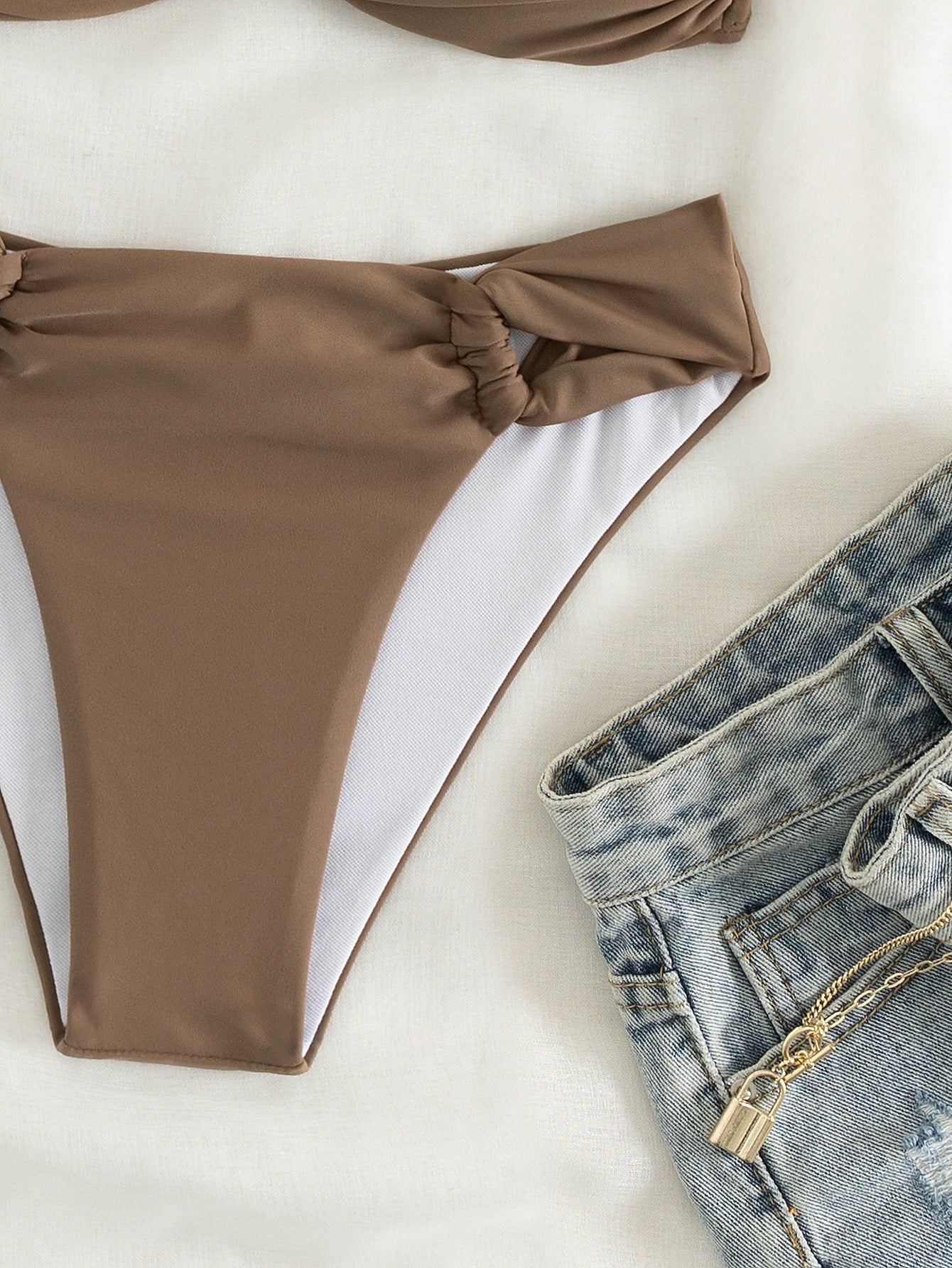 Biquíni Halter Torcido Push-Up Verão GG