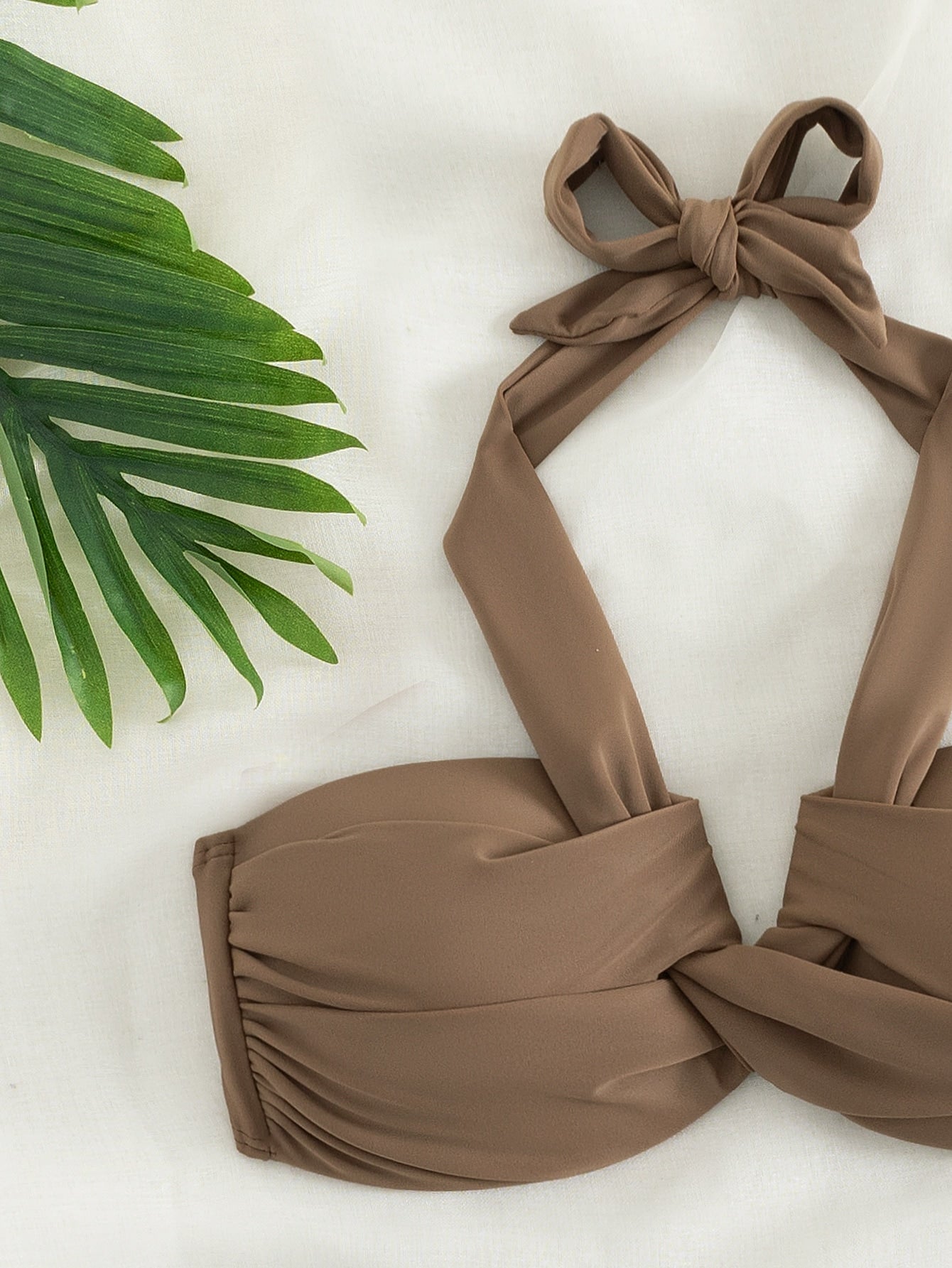 Biquíni Halter Torcido Push-Up Verão GG
