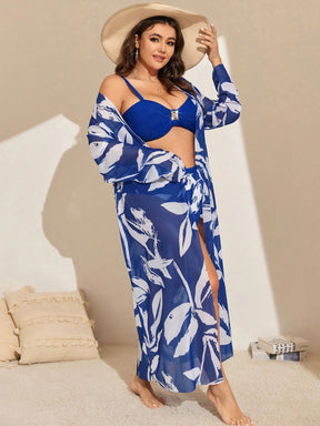 Conjunto de Biquíni Plus Size 3 Peças Vivian G4