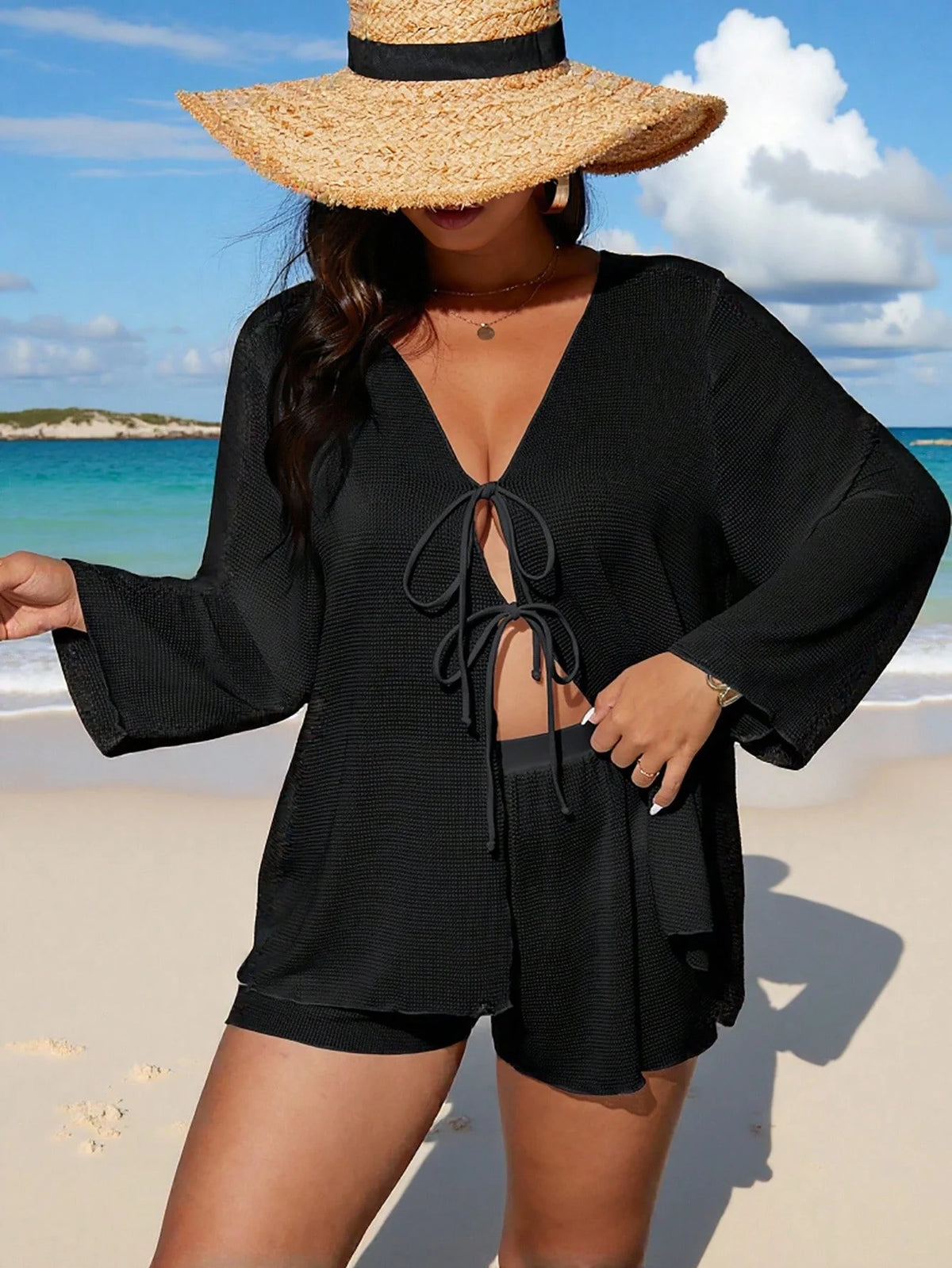 Conjunto Saída de Praia Plus Size Blair