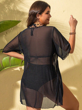 Saída De Praia Plus Size Beleza Natural